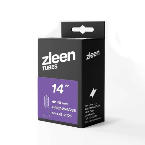 Вътрешна гума ZLEEN 14 x 1.75-2.125 / 44/57-254/288 AV40
